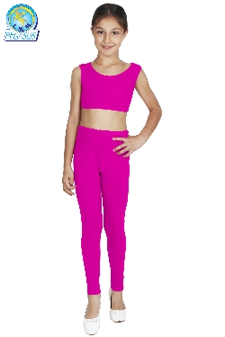 LEGGINS DANZA LYCRA FUCSIA BAMBINA